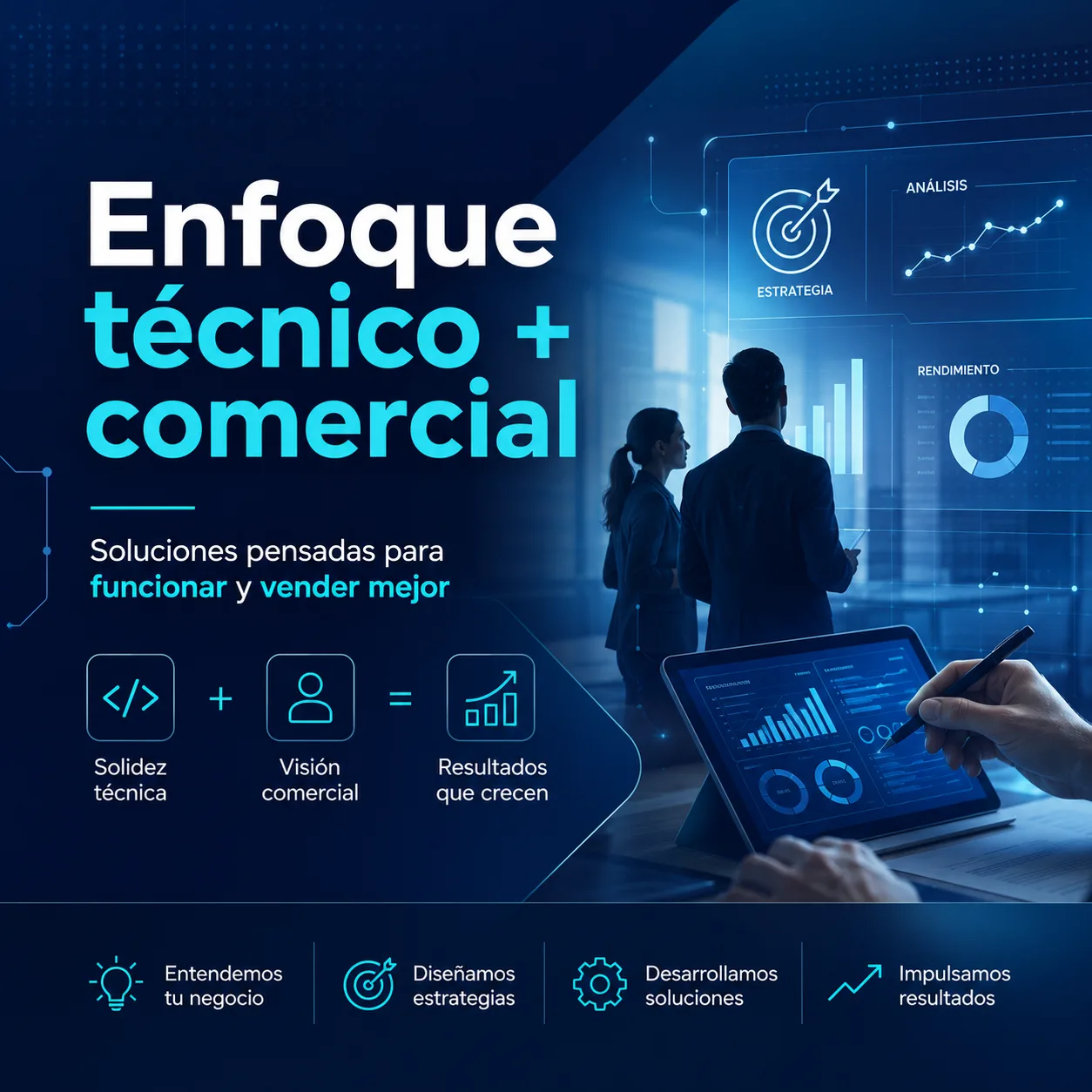 Enfoque técnico + comercial